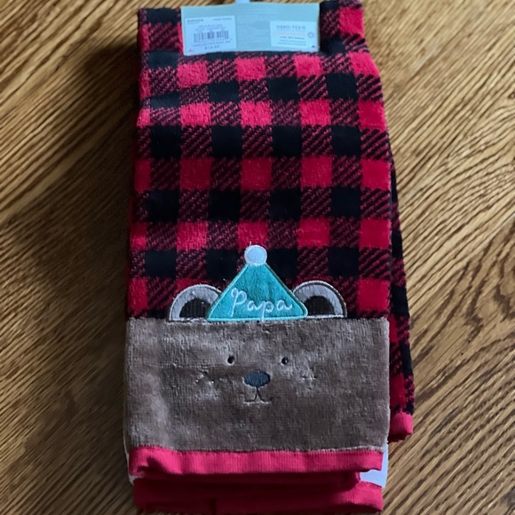NWT St.Nicholas Square Mama Bear & Papa Bear Hand Towels - Picture 4 of 5